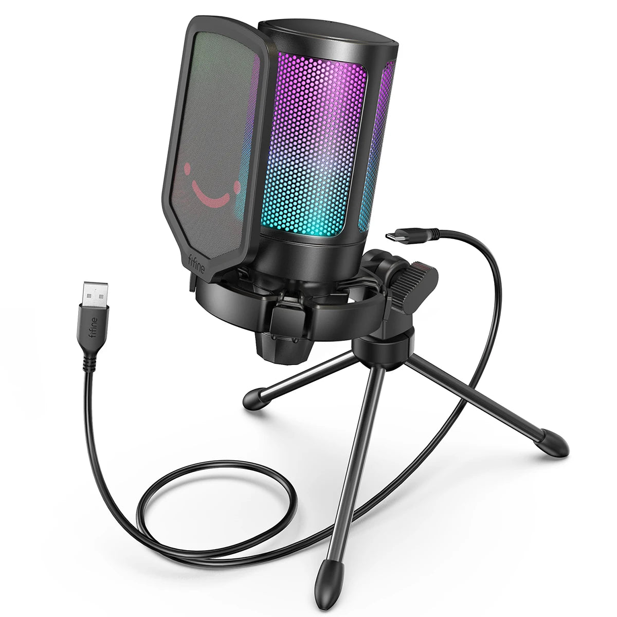 USB RGB Condenser Gaming Microphone