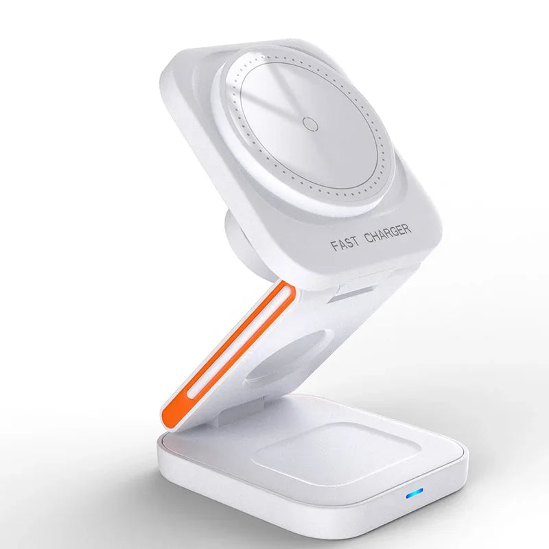 Foldable Magnetic Charger Stand 3-in-1