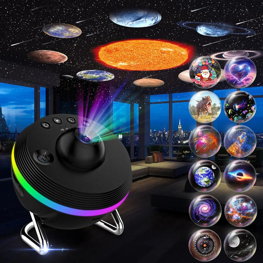 13-in-1 4K HD Rotating Star Projector