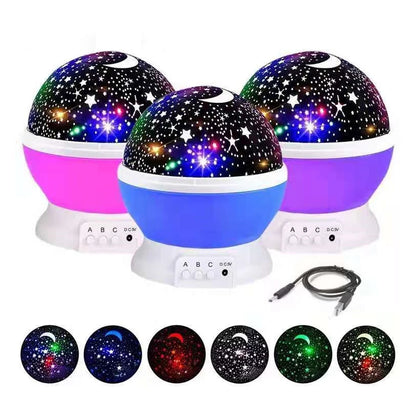 Star Sky Rotating Galaxy Lamp