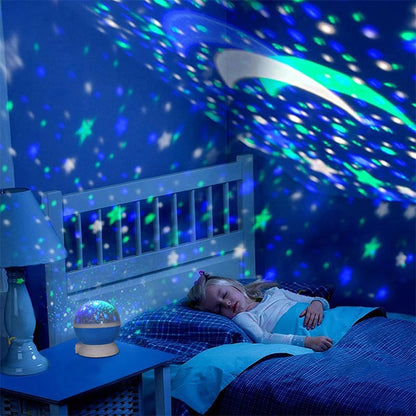Star Sky Rotating Galaxy Lamp