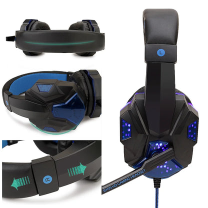 Wired Gaming Headset with LED Lights