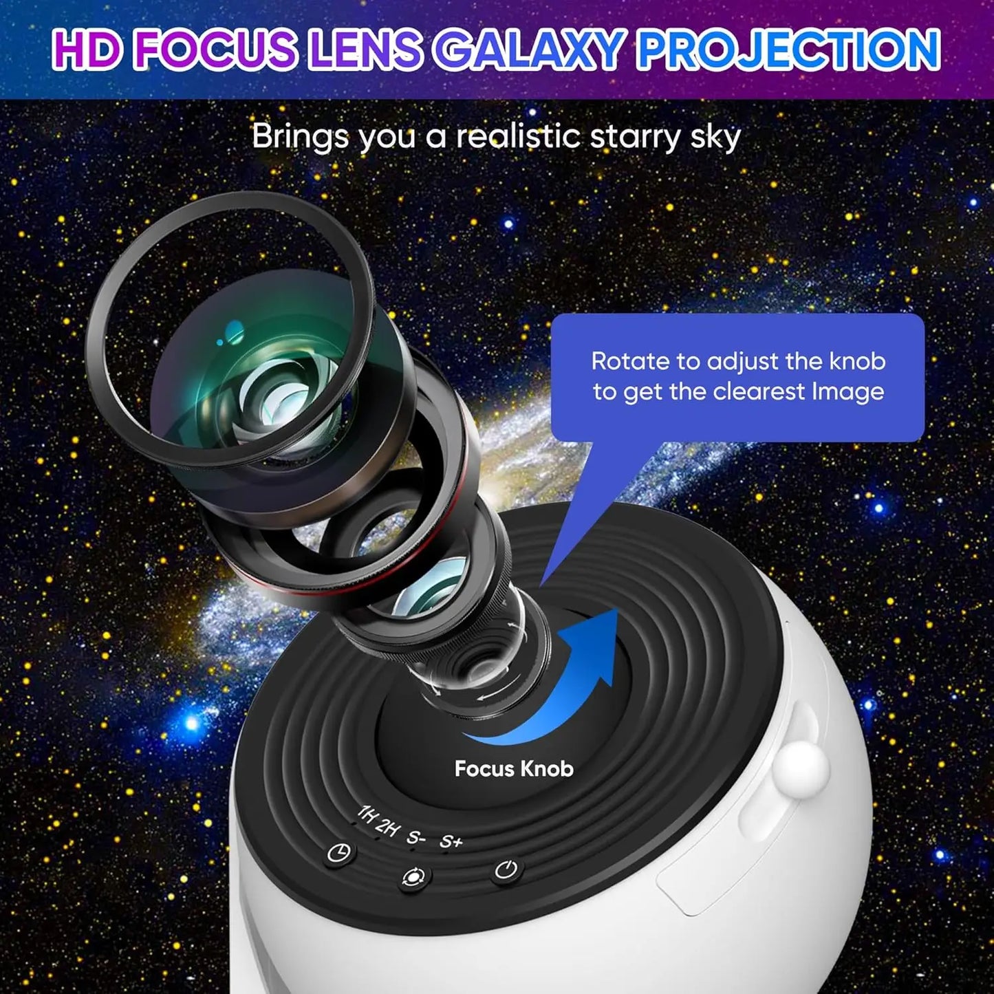 HD Star Projector Night Light
