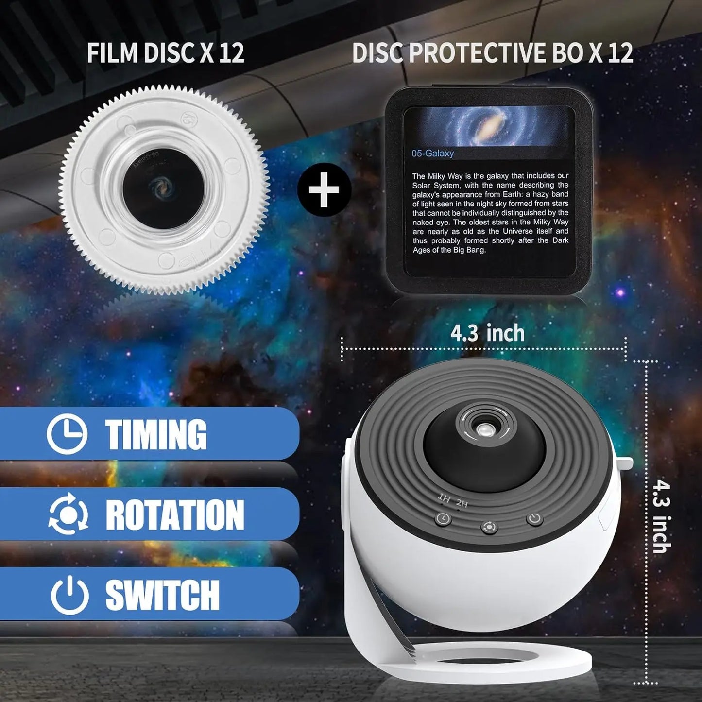 HD Star Projector Night Light