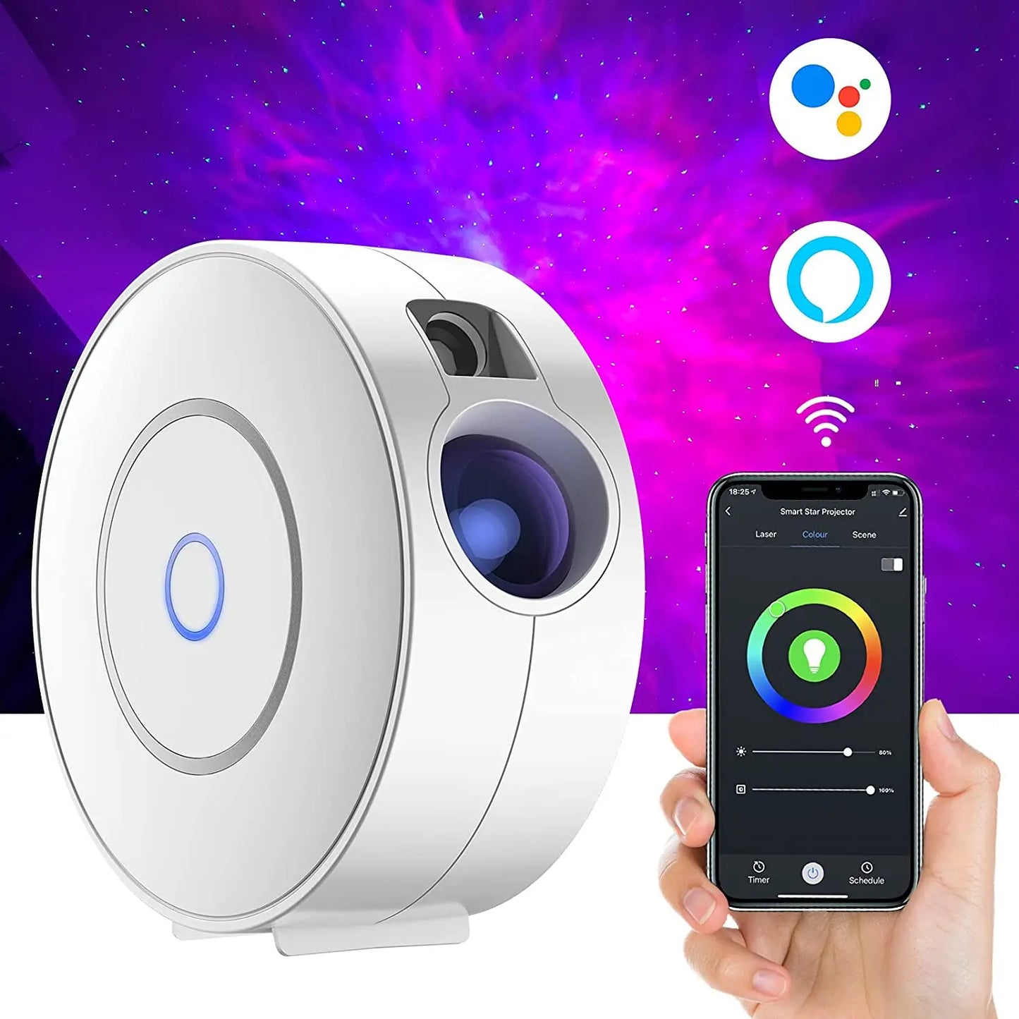 Smart WiFi Aurora Galaxy Star Projector