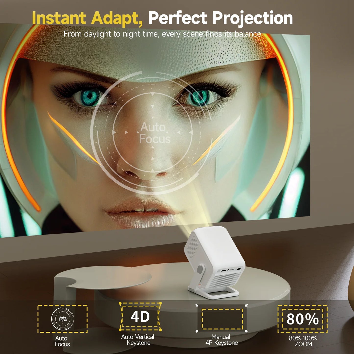 1080P Portable LED Projector
