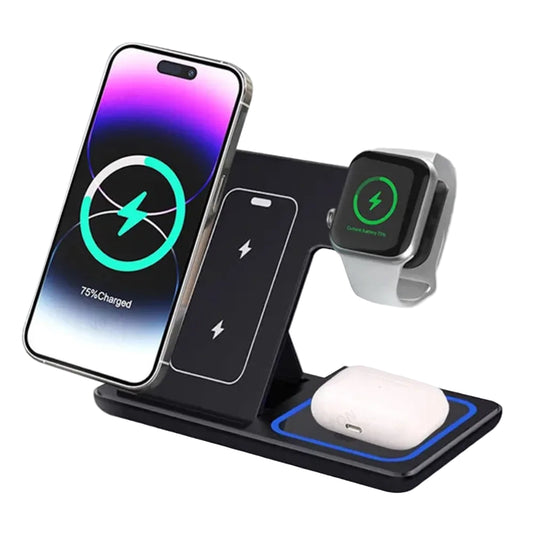 Foldable 3-in-1 Wireless Charger Stand