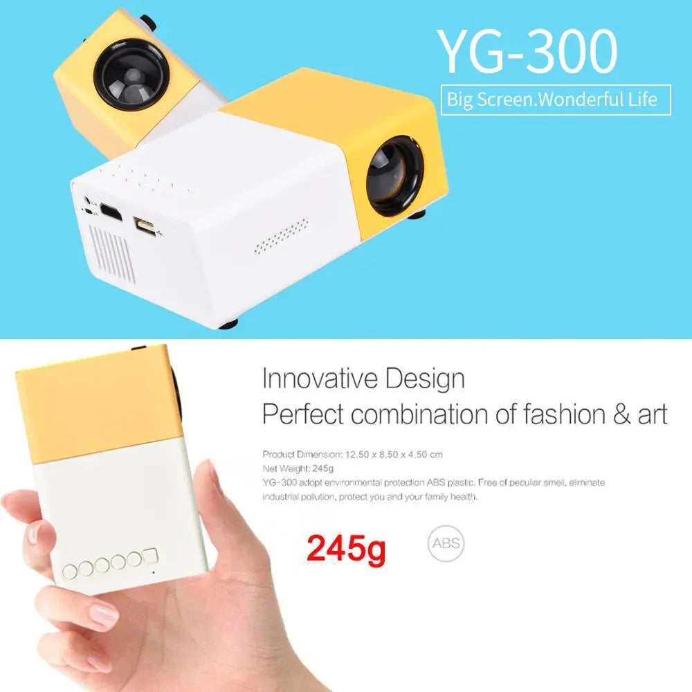 Mini 1080P Portable Outdoor Projector