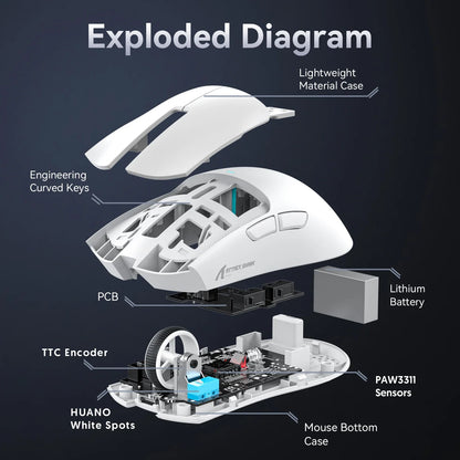 Attack Shark X11 Wireless RGB Gaming Mouse