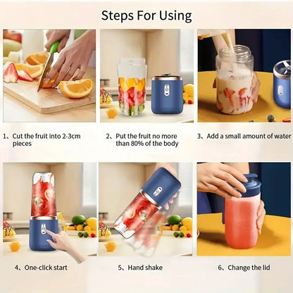 USB Rechargeable Portable Blender – Dual Cup
