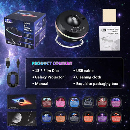 13-in-1 4K HD Rotating Star Projector