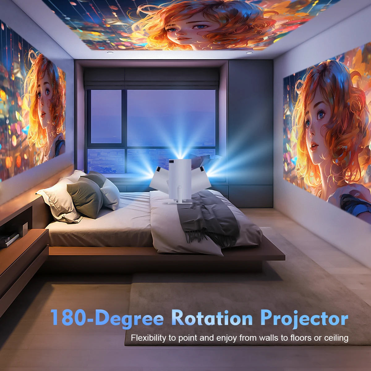 1080P Portable Home Cinema Projector