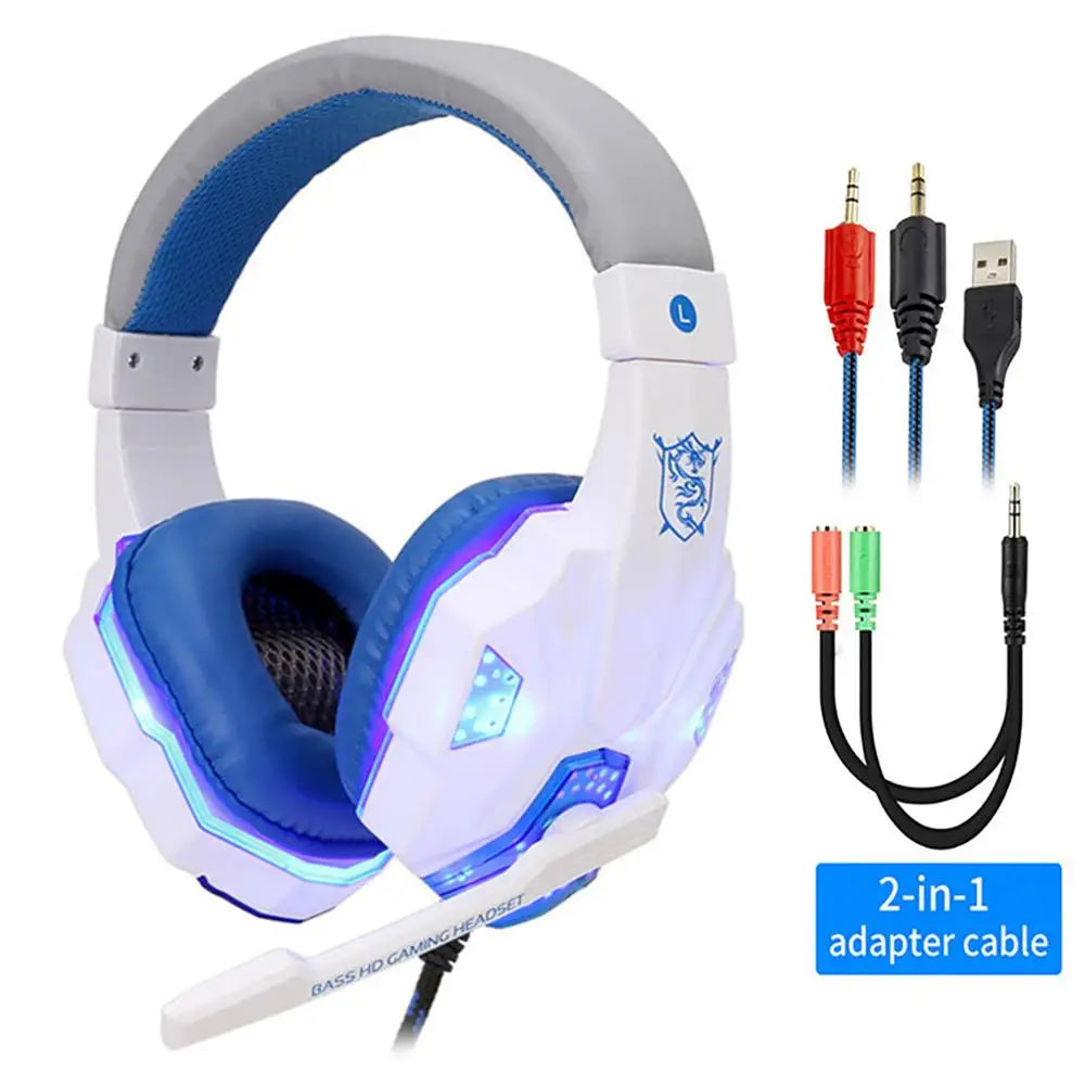 Wired Gaming Headset with LED Lights