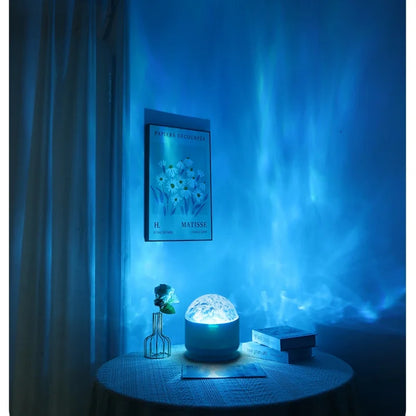 16-Color Water Ripple Projector Light