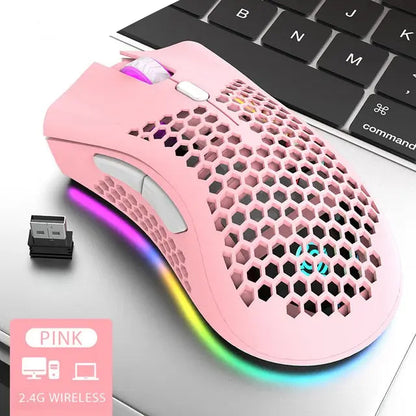 BM600 Wireless RGB Honeycomb Gaming Mouse