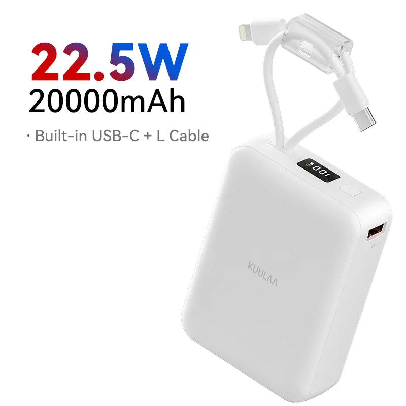 Power Bank 20000mAh with LED Lamp