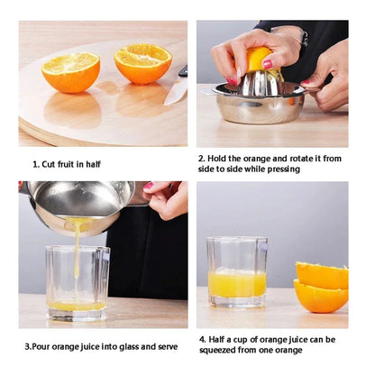 Stainless Steel Manual Lemon & Orange Juicer