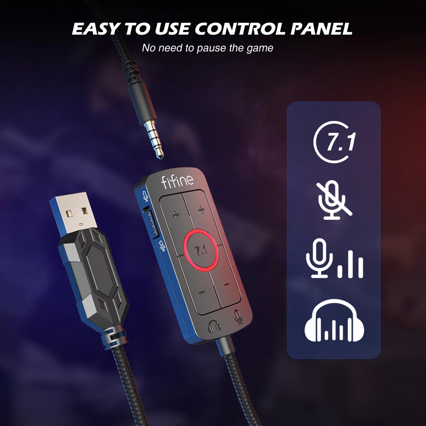 Wired Headset with Surround Sound