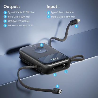 10000mAh 3-in-1 Power Bank