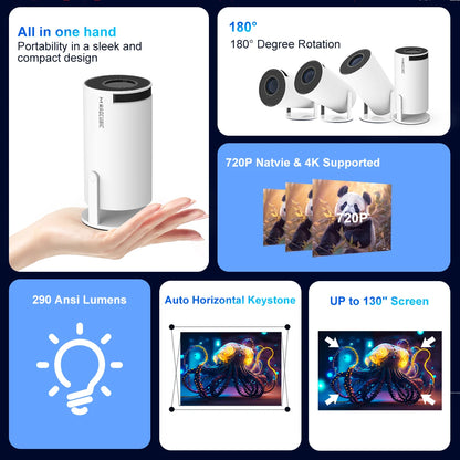 1080P Portable Home Cinema Projector