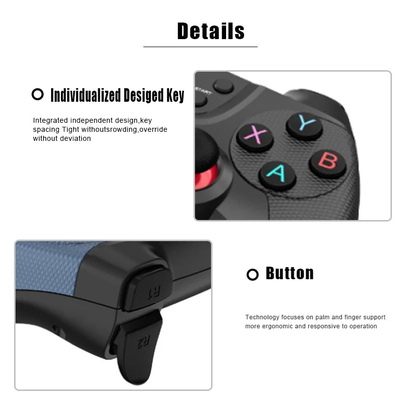 Wireless Gamepad Controller for PC and Mobile