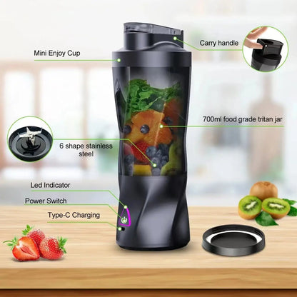 Portable Electric Wireless Juicer 700ml