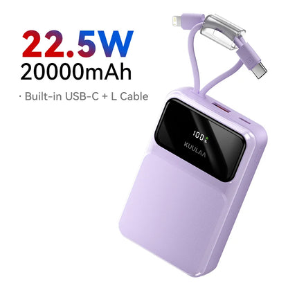 20000mAh Power Bank with Type-C Cable