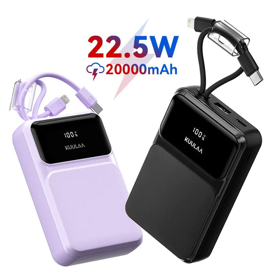 20000mAh Power Bank with Type-C Cable