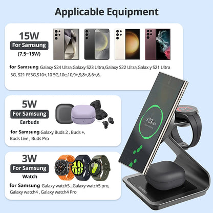 3-in-1 Magnetic Wireless Charging Station