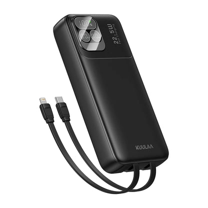 Portable Power Bank 20000mAh with Cables
