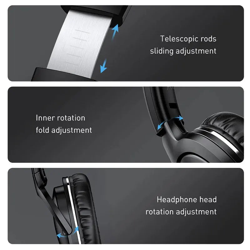 Foldable Wireless Bluetooth Headphones