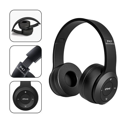Foldable Wireless Bluetooth Headphones