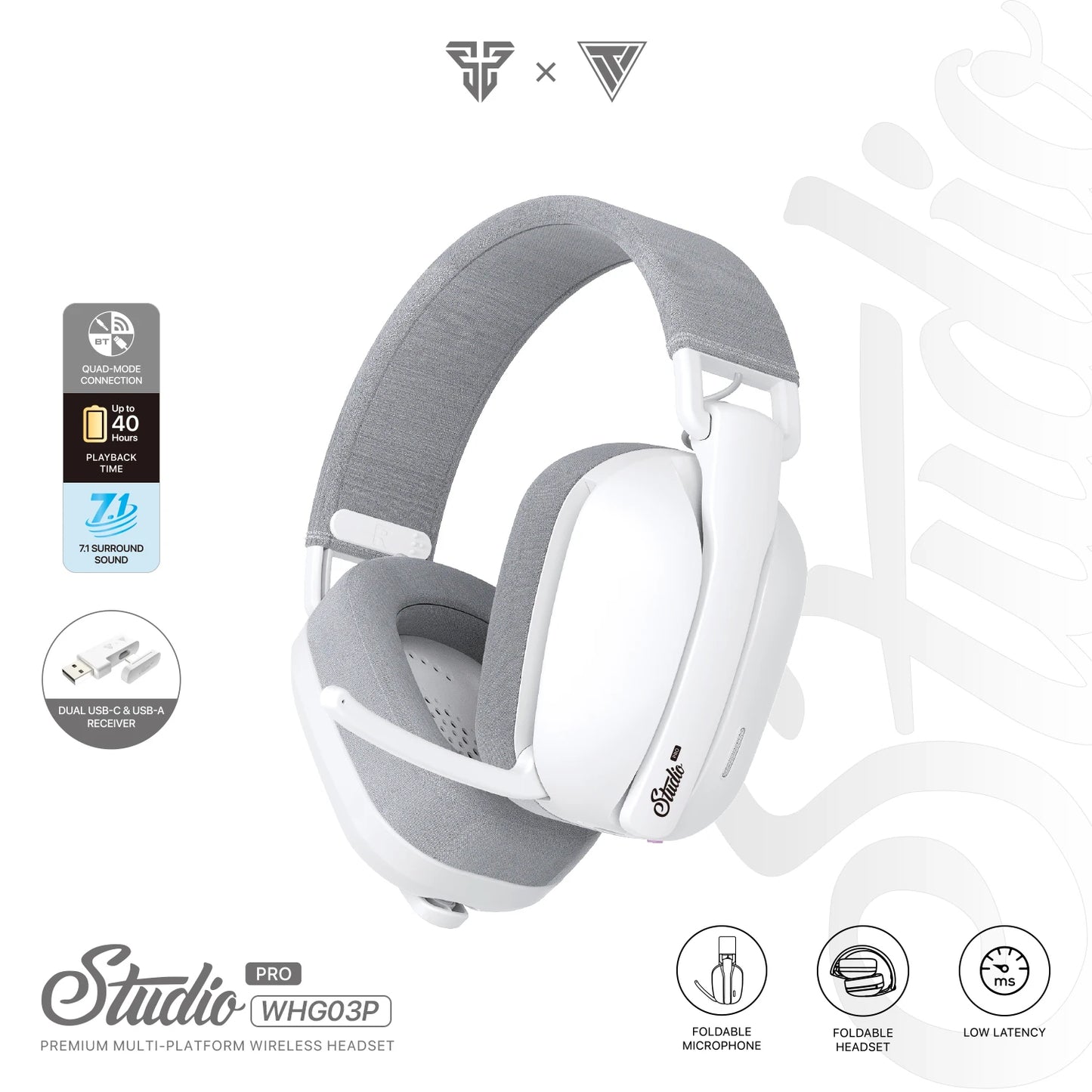 Wireless Gaming Headset with Surround Sound
