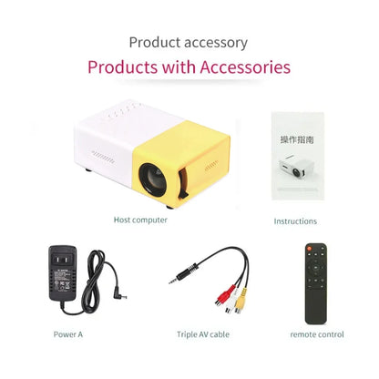 Mini 1080P Portable Outdoor Projector