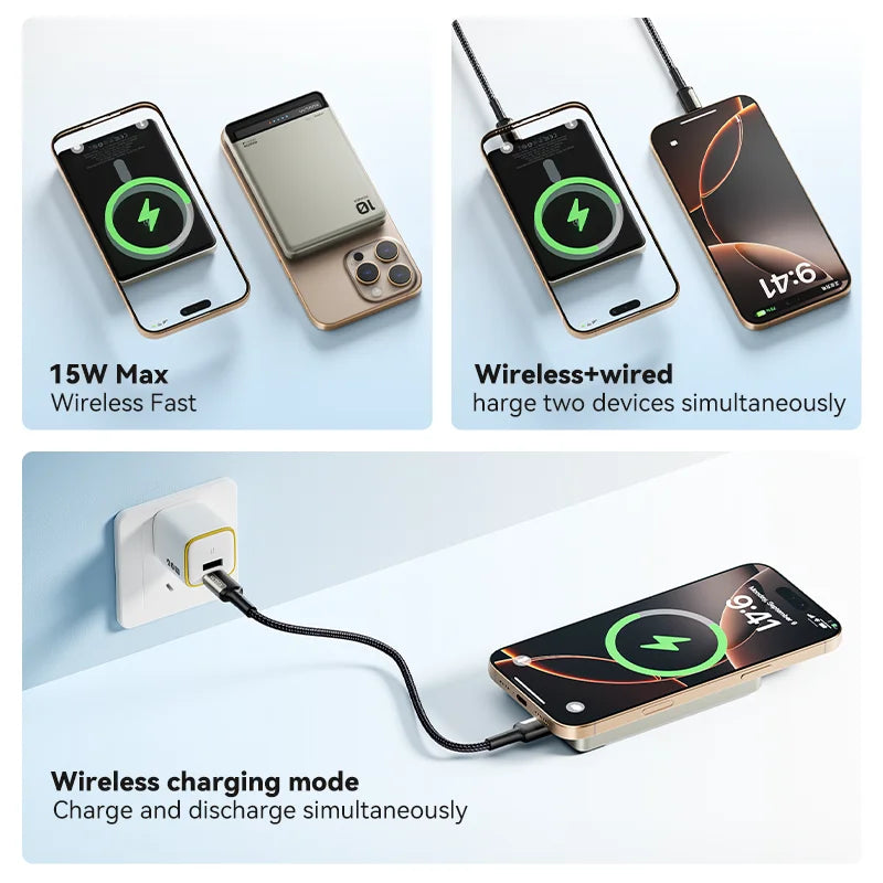 Magnetic Wireless Power Bank 10000mAh