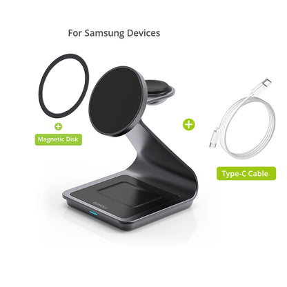 3-in-1 Magnetic Wireless Charging Station