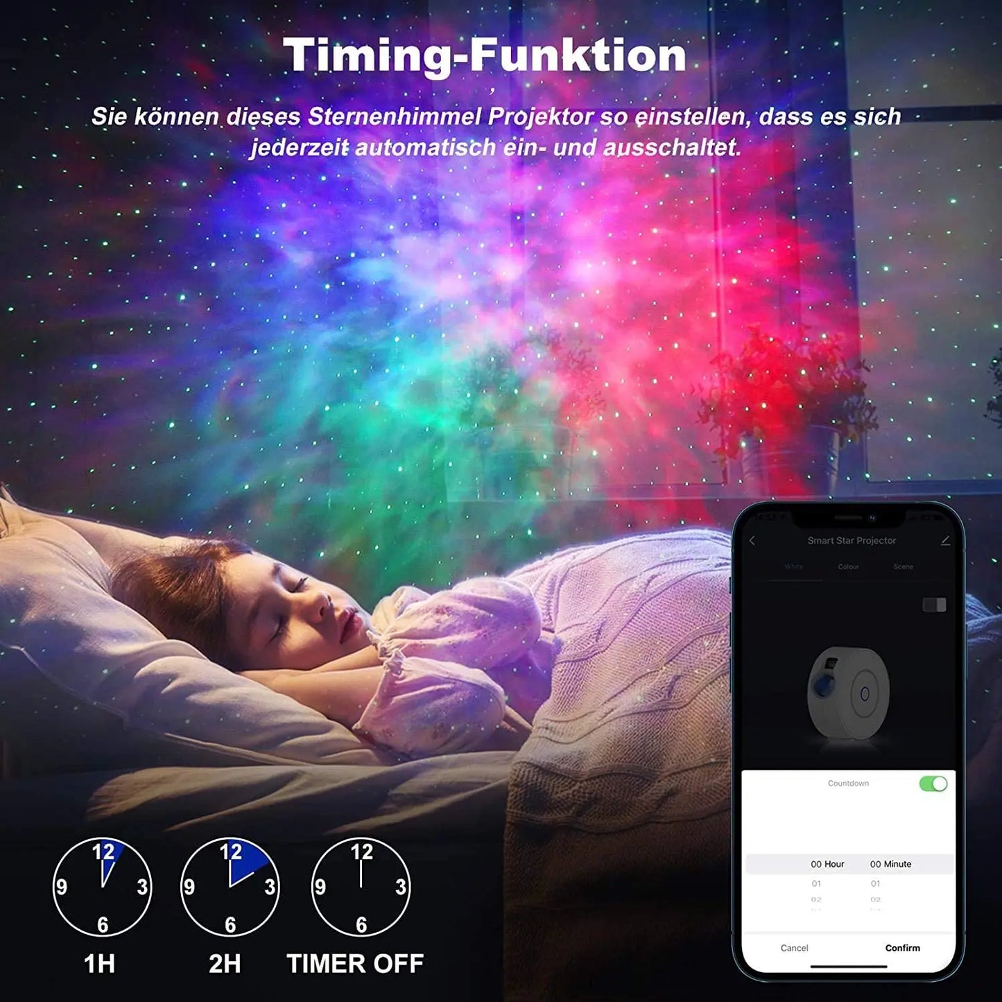 Smart WiFi Aurora Galaxy Star Projector