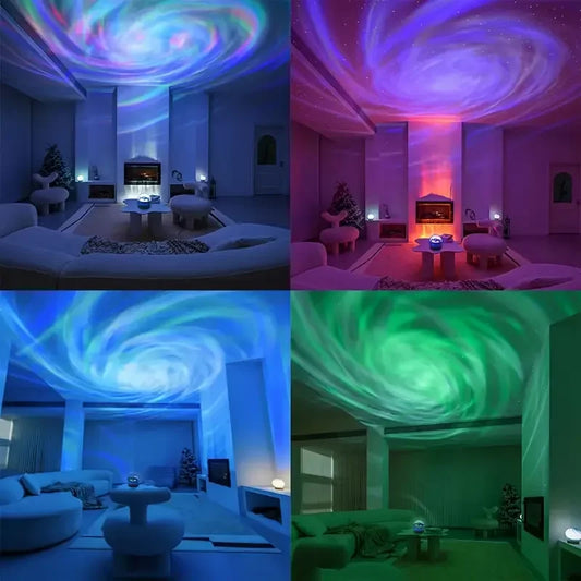 16-Color Water Ripple Projector Light