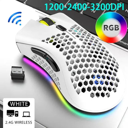 BM600 Wireless RGB Honeycomb Gaming Mouse