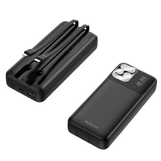 Portable Power Bank 20000mAh with Cables