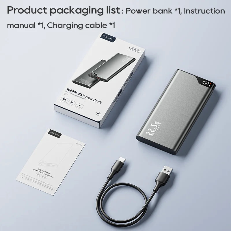Fast Charging Portable Power Bank 10000mAh