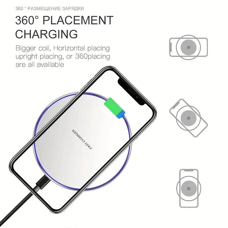 30W Fast Wireless Charging Pad Stand