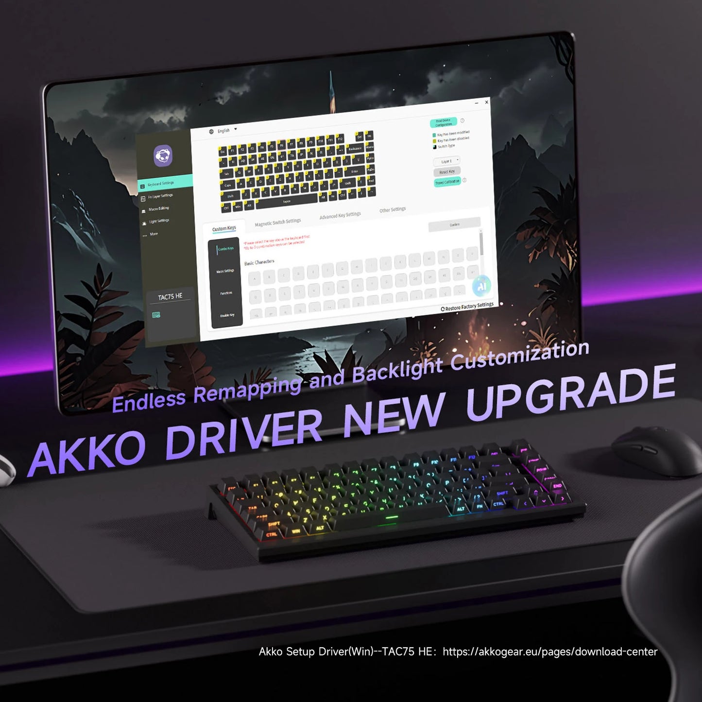 75% RGB Wired Gaming Mechanical Keyboard
