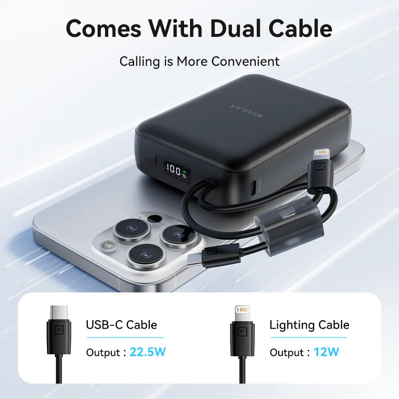 Power Bank 20000mAh with LED Lamp