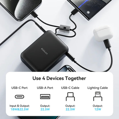 Power Bank 20000mAh with LED Lamp