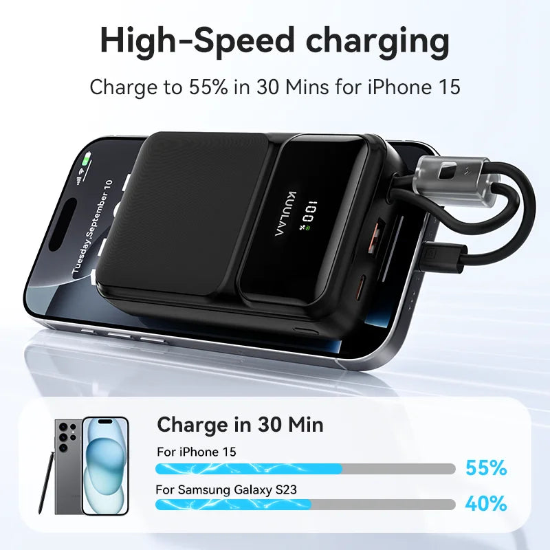 20000mAh Power Bank with Type-C Cable