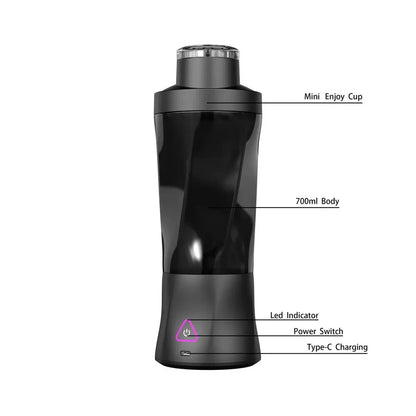 Portable Electric Wireless Juicer 700ml