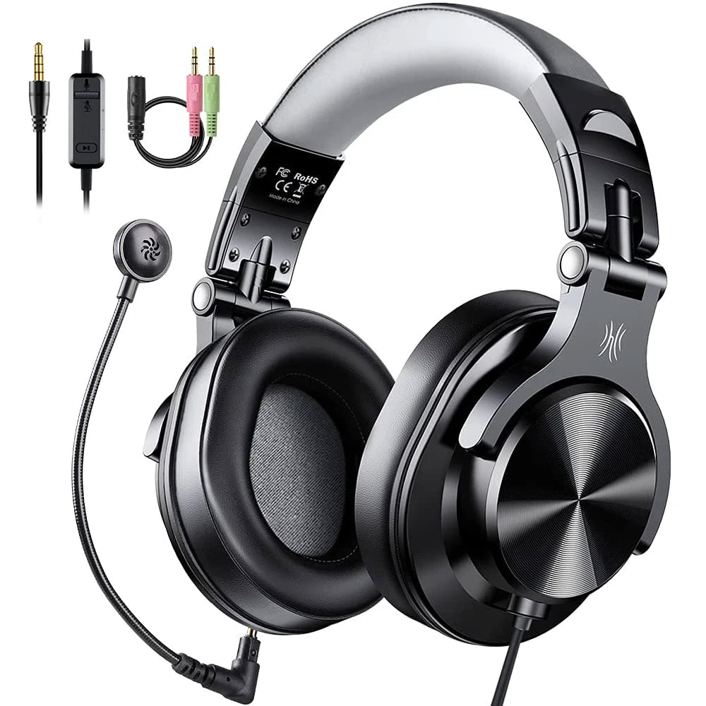Wired Gaming Headset with Detachable Mic