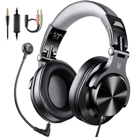 Wired Gaming Headset with Detachable Mic