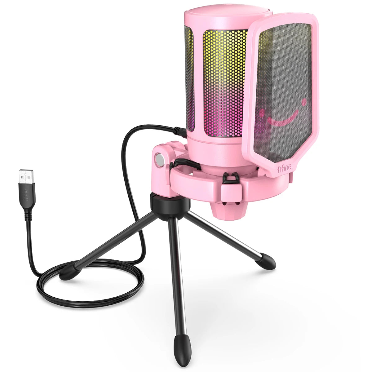 USB RGB Condenser Gaming Microphone